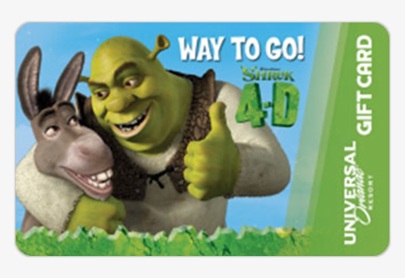 A Universal Orlando Resort Gift Card Featuring An Image - Shrek 2 The Potion Plan, transparent png #3789800