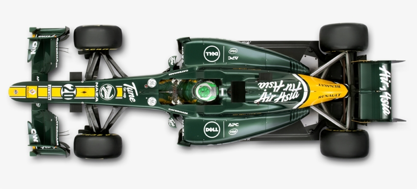 Team Lotus F1 Over Head - Formula 1 Racing Car Top View Png, transparent png #3790155