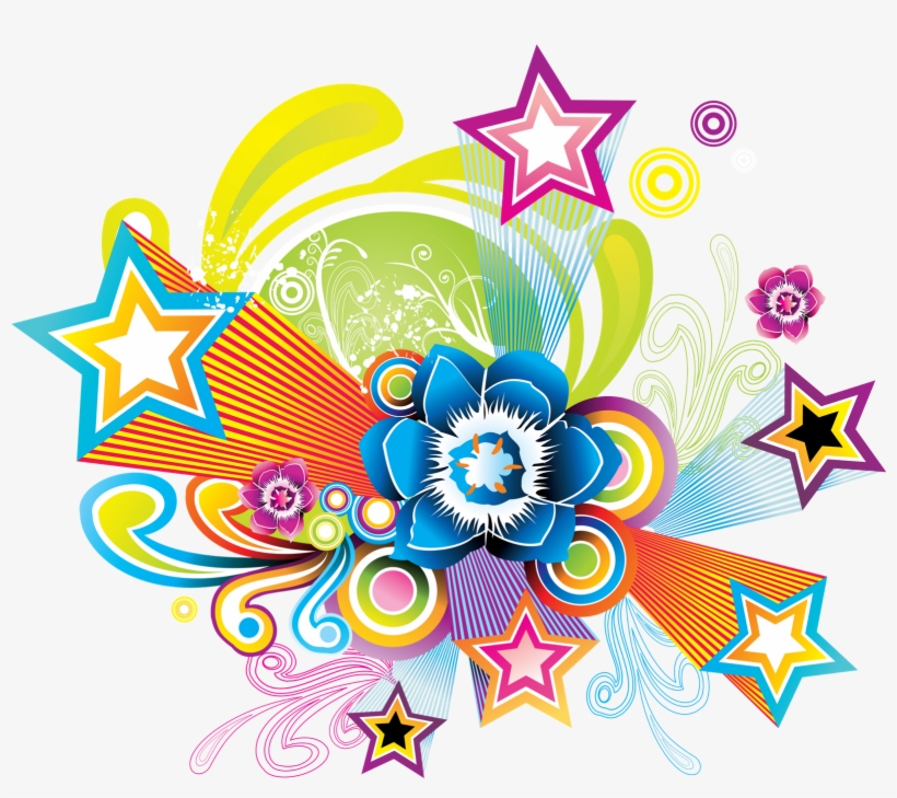 Full Color Decal Stars Salute Rainbow Sticker, Stars, transparent png #3790380