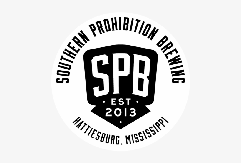 Reverse Black Circle Logo - Southern Prohibition Brewing, transparent png #3790447