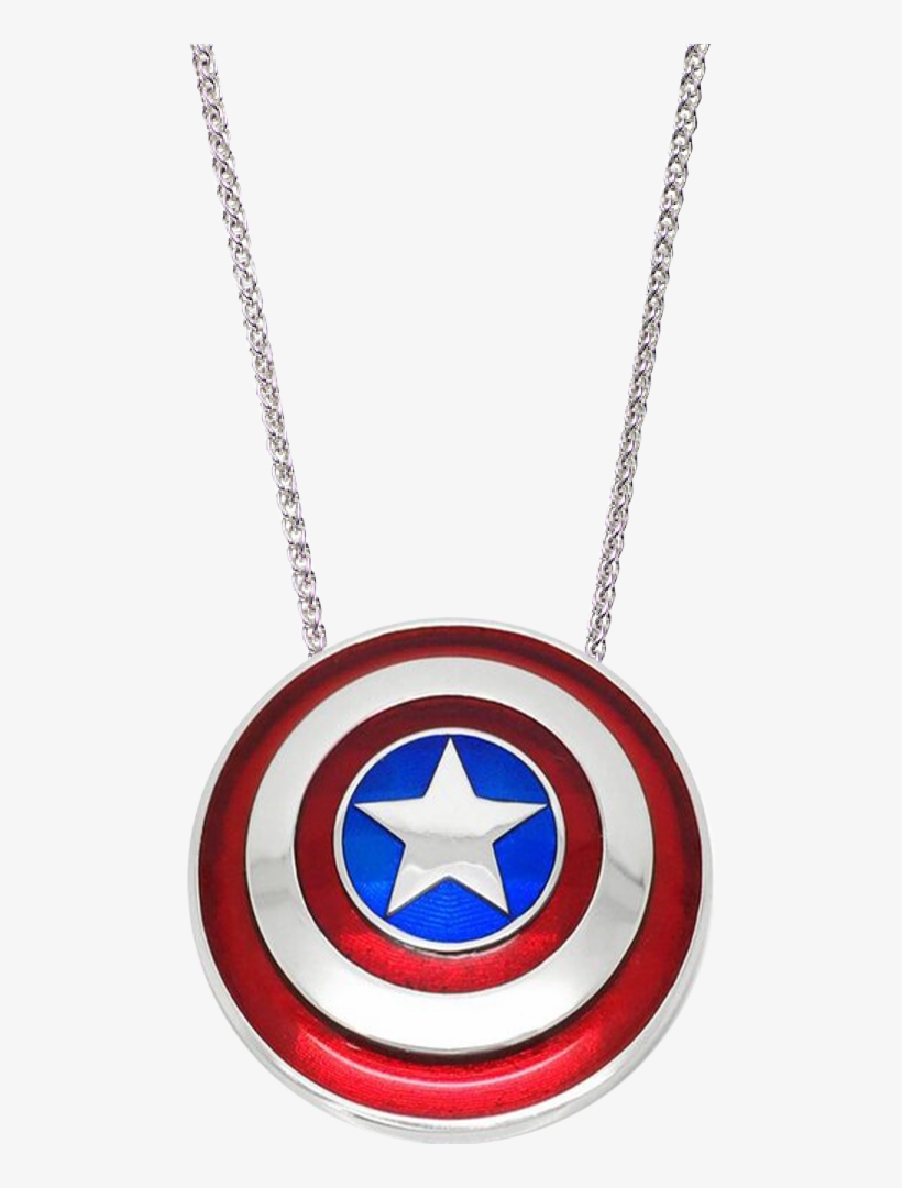 Captain America Shield Necklace - Captain America, transparent png #3790500