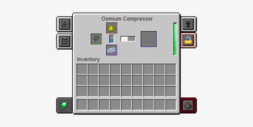 Gui Osmiumcompressor Glowstoneingot - Graphical User Interface, transparent png #3790501