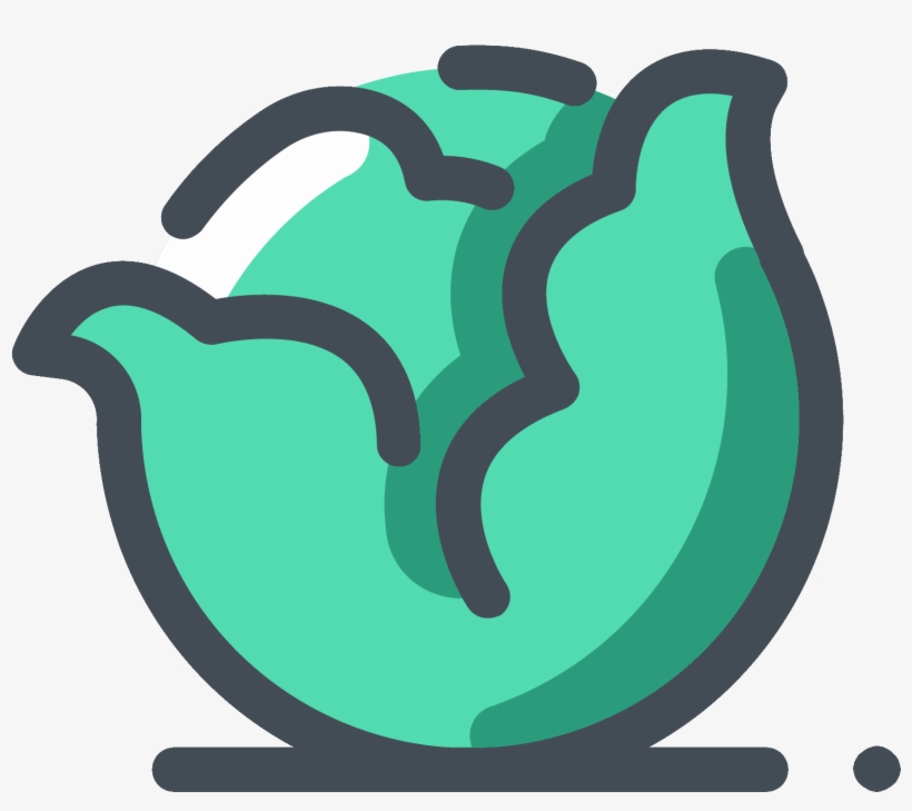 Lettuce Salad Icon - Lechuga Icono Png, transparent png #3790504