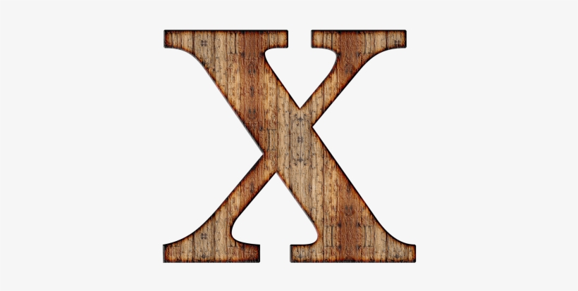 Wooden Capital Letter X - Wood Alphabet Letter X Png, transparent png #3790558