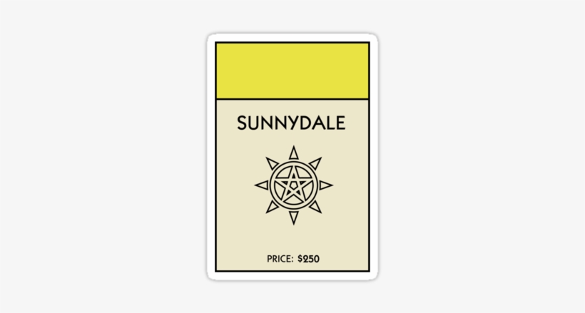 Sunnydale Monopoly By Walnutsoap - Sunnydale, transparent png #3791397