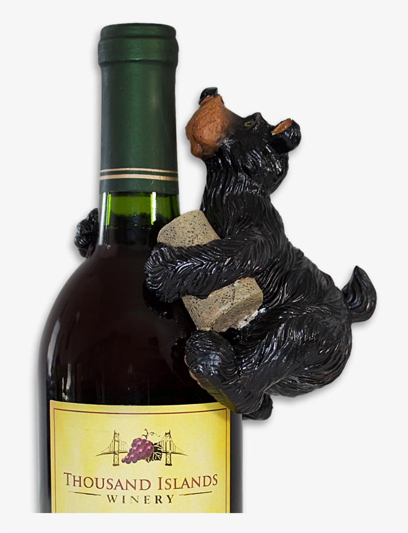 Winery Bear Bottle Hanger - Thousand Islands Winery Chardonnay, transparent png #3792322