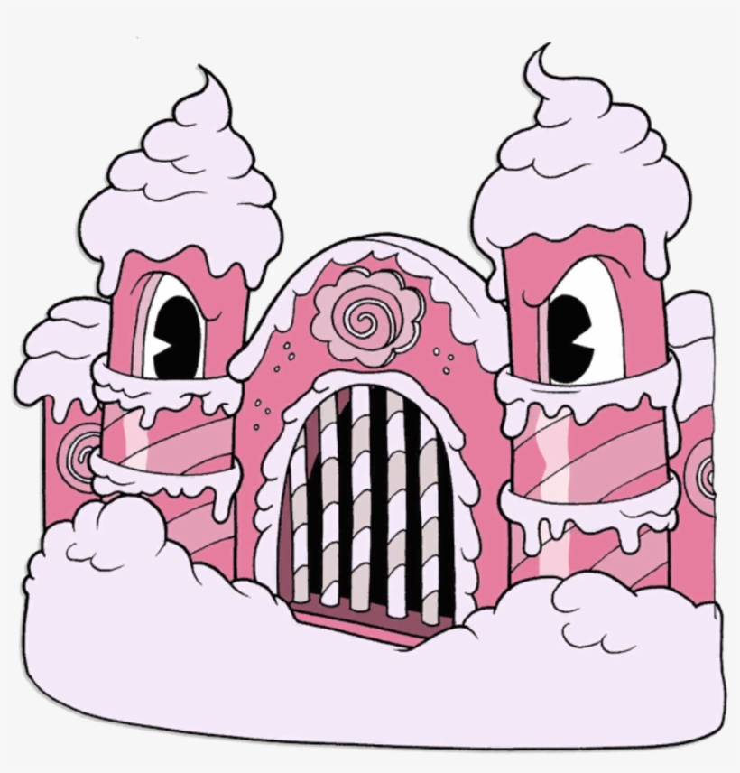 Friendly Castle - Cuphead Cake Castle, transparent png #3792573