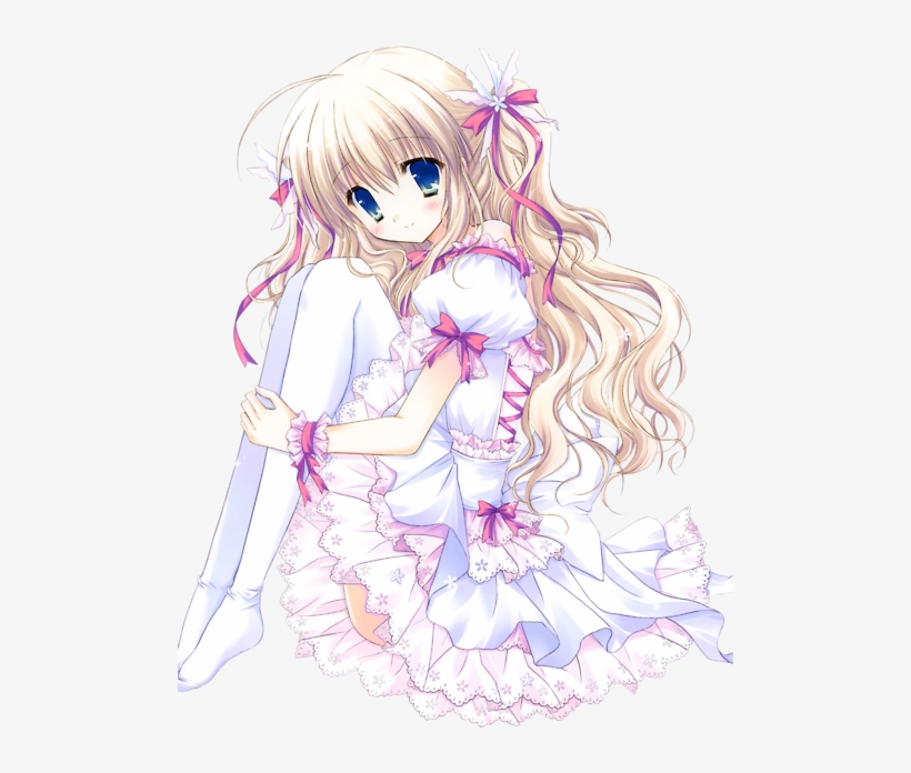 Kawaii Anime Images Momo-chan Wallpaper And Background - Cute Kawaii Anime  Blonde Girl - Free Transparent PNG Download - PNGkey