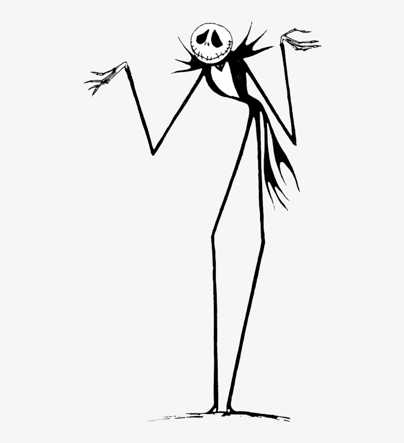 Jack Skellington Behind Tombstone Jack Skellington - Jack Skellington, transparent png #3793344