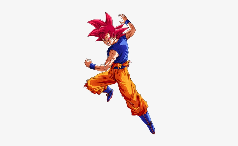 Flaring Battle Impulse Super Saiyan God Goku - Goku Super Saiyan God Dokkan Battle, transparent png #3793364