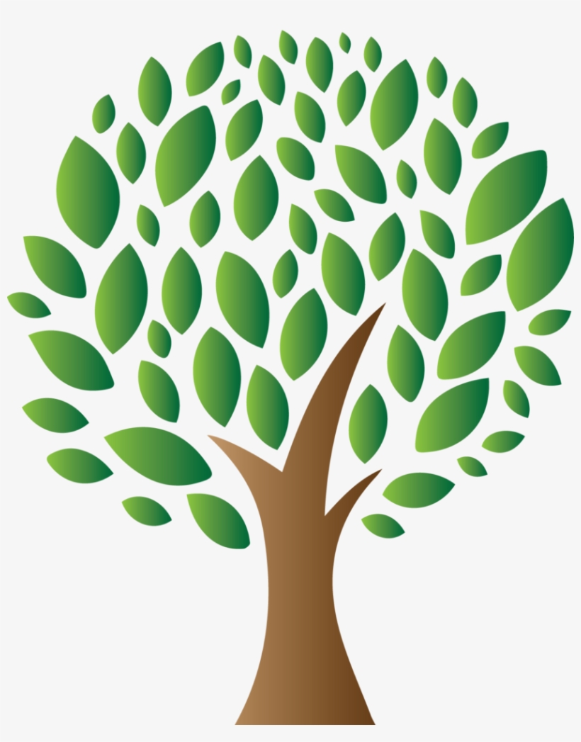 Better Growth - Modern Green Tree 08 Shower Curtain, transparent png #3793550