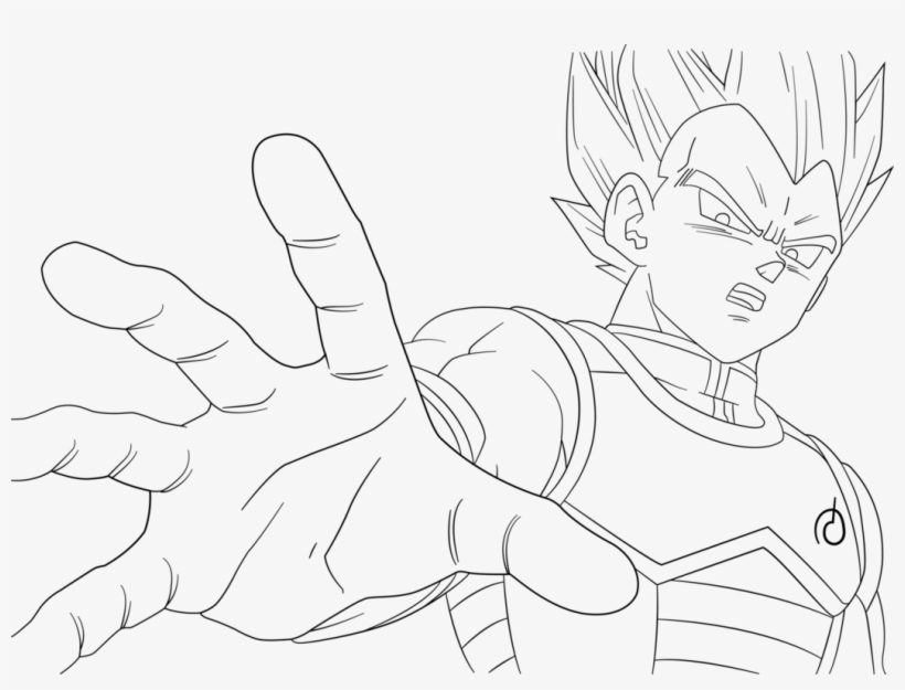 Vegeta Super Saiyan - Vegeta Super Saiyan Blue Black &white, transparent png #3794083