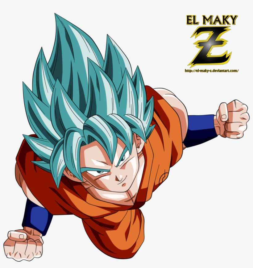 Goku Clipart Ssj God - Goku Super Saiyajin Dios Azul, transparent png #3794156