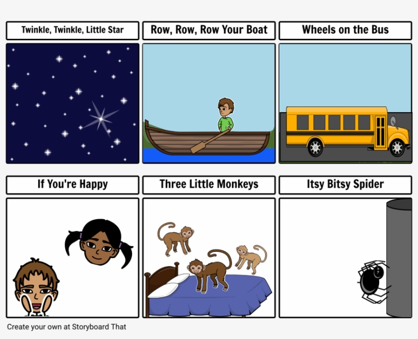 Song Card Example - Storyboard Ejemplo, transparent png #3794294