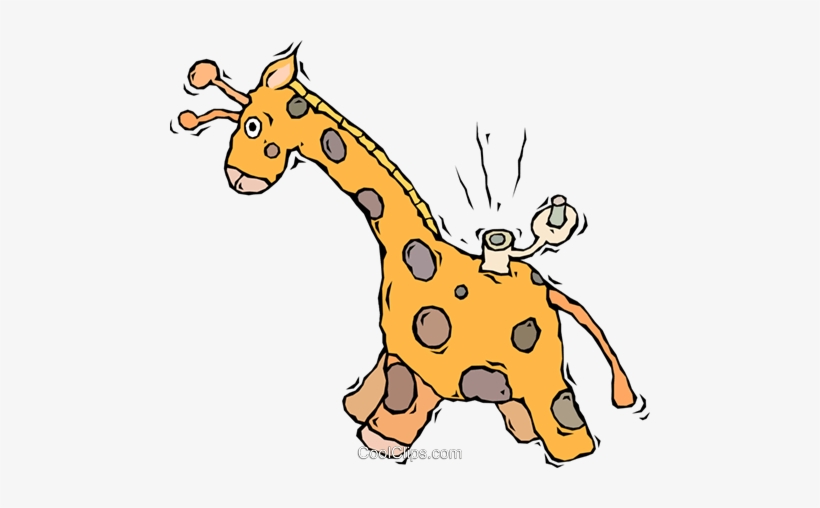 Giraffe, Toy, Wind Up Toy Royalty Free Vector Clip - Clip Art, transparent png #3795461