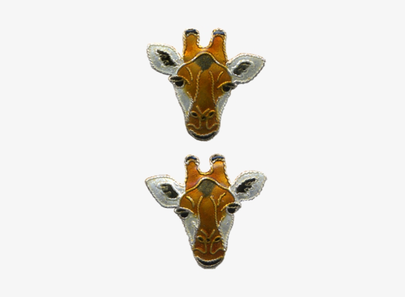Er Giraffe Face Enamel - Jewellery, transparent png #3795542
