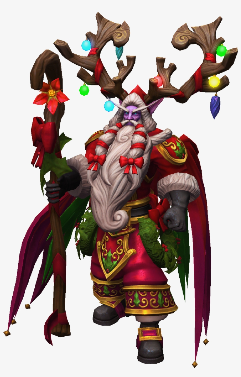 Malfurion Winter Veil Greatfather Skin, transparent png #3796195