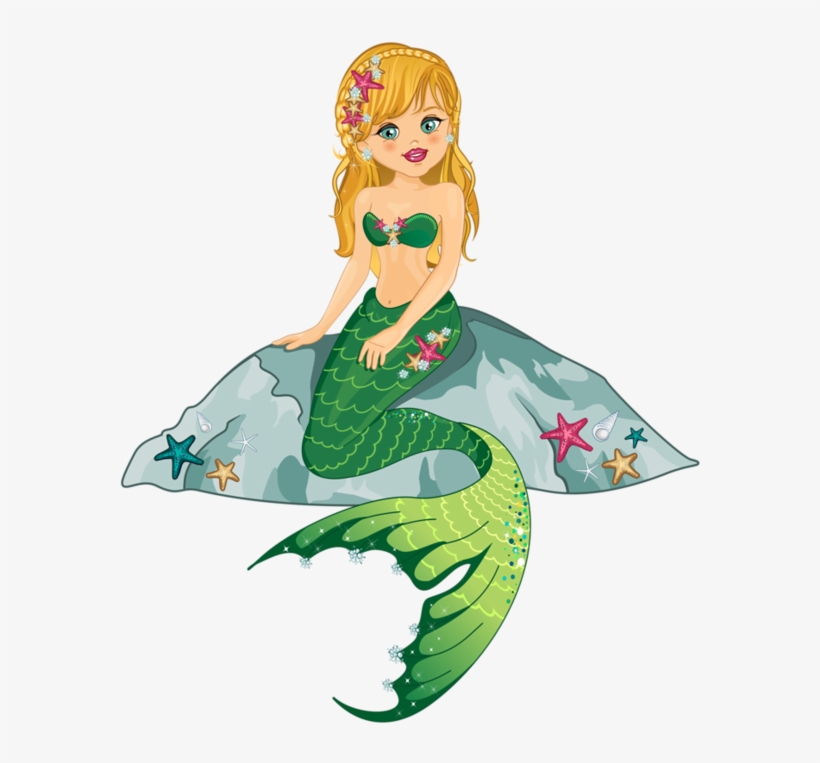 *✿**✿*sirena*✿**✿* Sirenita Png, - Mermaid On Rock, transparent png #3797150