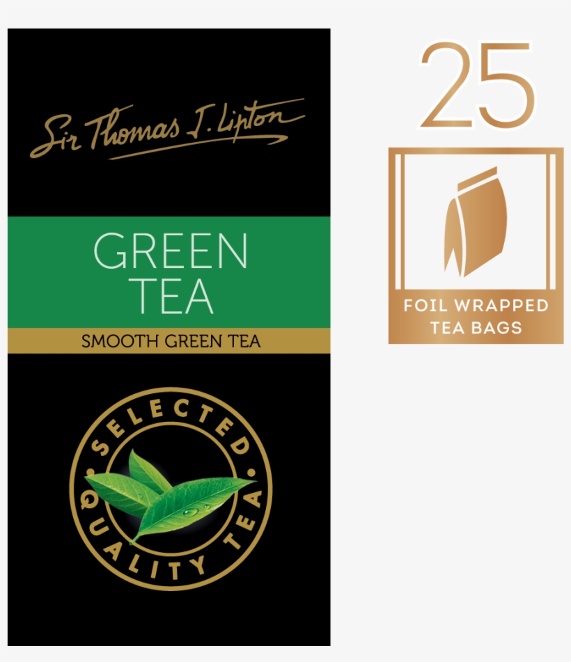 Sir Thomas J Lipton Green Tea, transparent png #3797674