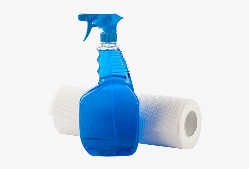 Cleaning Bottles And Paper Towels - Cleaner, transparent png #3797694
