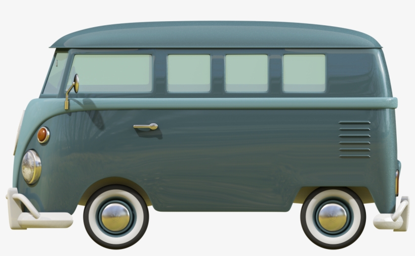 Van Clipart Png Download - Old Fashioned Cartoon Bus, transparent png #3797793