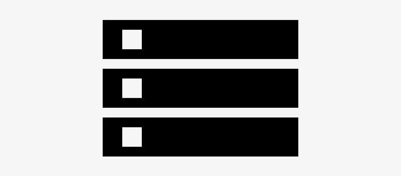Server Rack With Three Levels Vector - Server Icon Png Black, transparent png #3797951