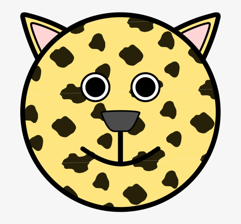 Leopard Felidae Tiger Cheetah Jaguar - Cartoon Leopard Face, transparent png #3797953