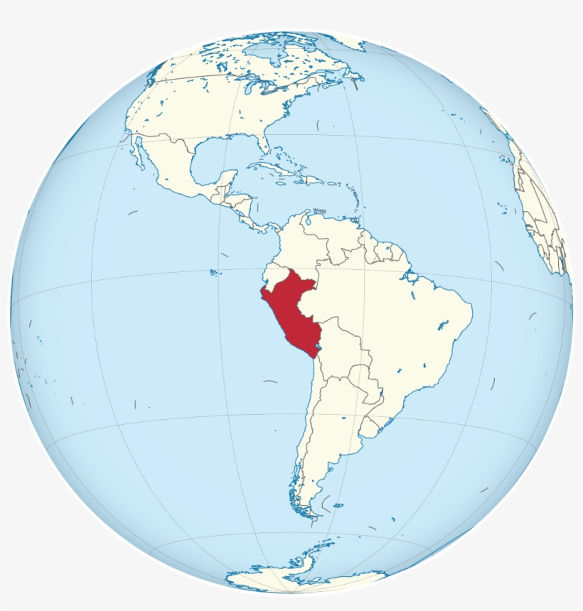 Peru On The Globe, transparent png #3797987
