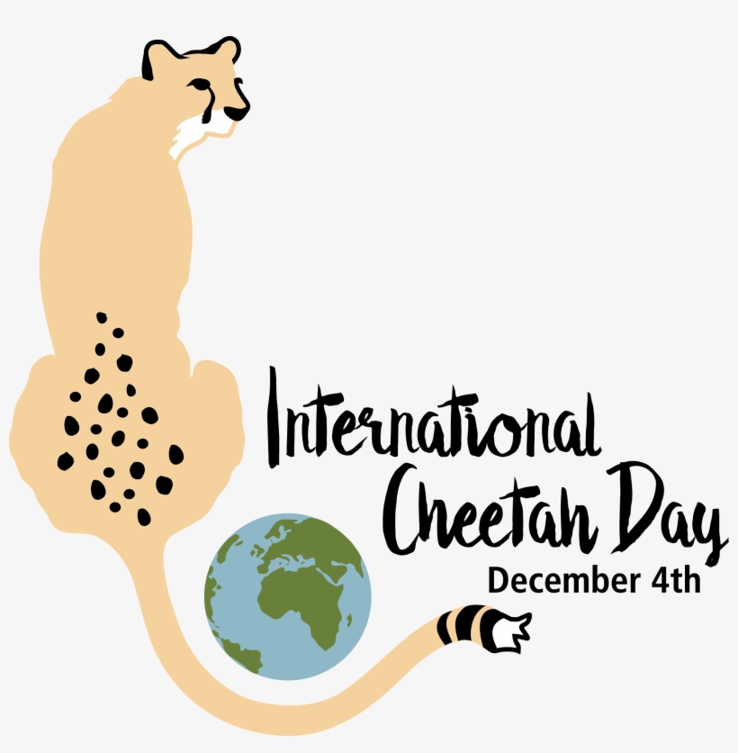 Intl Cheetah Day Logo Final Colorcmyk Nobol Ol - Save The Cheetahs Logo, transparent png #3798242