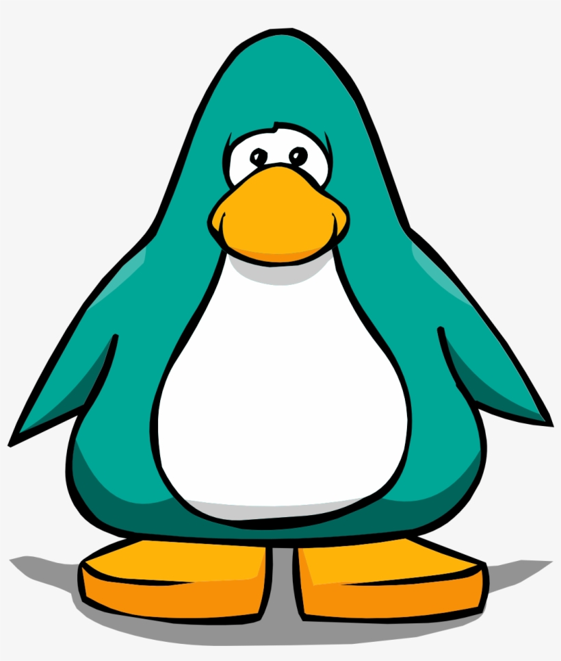 Penguin1 - Teal Penguin Club Penguin, transparent png #3798722
