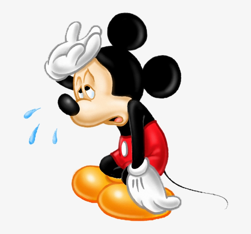 Mickey Is All Worn Out, I'm Sure He'll Be Okay By Then - Mickey Mouse Tired, transparent png #3799385