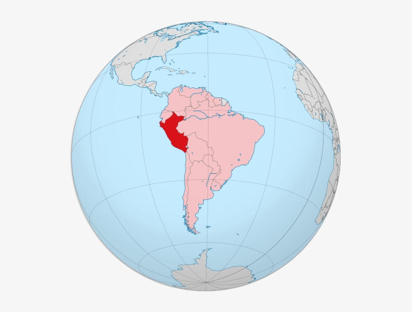 Image/alvaro1984 - Peru On Globe, transparent png #3799436