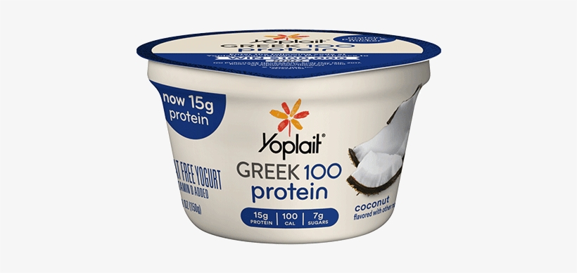 Coconu - Coconut - Yoplait Greek Yogurt, transparent png #380031