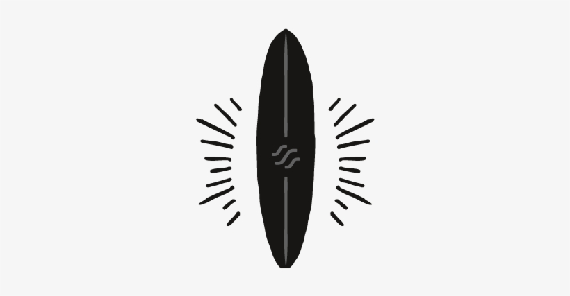 Mini-malibu - White Surfboard Png Icon, transparent png #380163