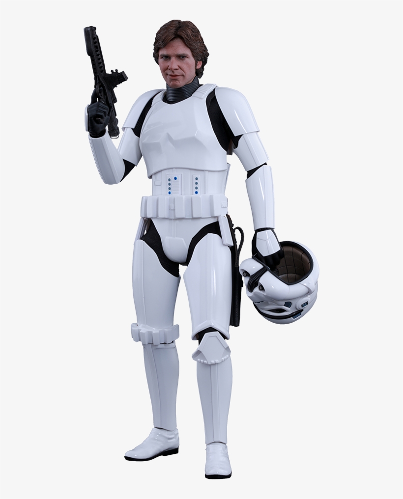 Han Solo In Stormtrooper Uniform By Hot Toys - Exclusive Han Solo Stormtrooper Disguise Version Star, transparent png #380415