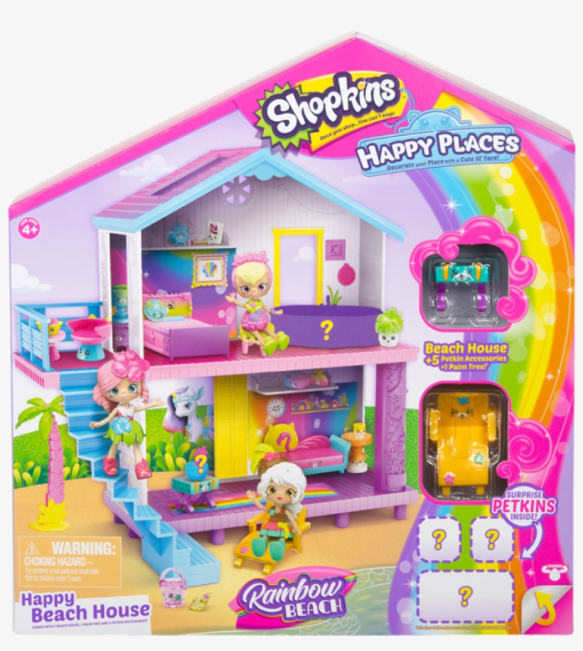 Shopkins Happy Places S5 Happy Beach Playhouse Set - Shopkins Happy Places Rainbow Beach, transparent png #380487