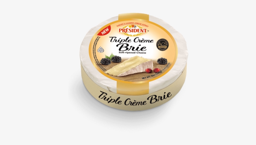 Triple Crème Brie - President, transparent png #380653