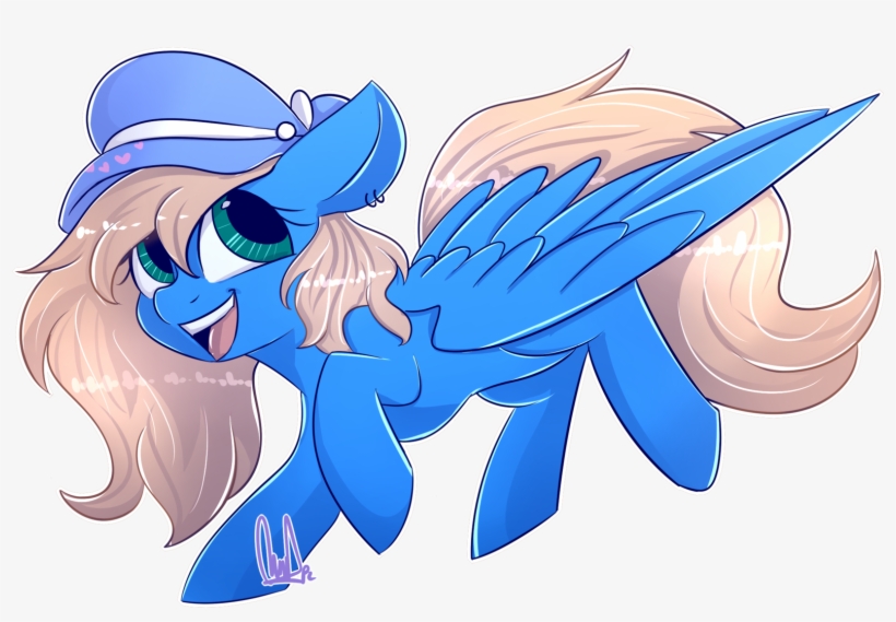 Paintcoloryt, Blonde Hair, Blue Coat, Commission, Green - Horse, transparent png #380996