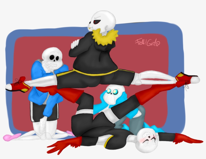 Draw Your Squad By Fellgirl On Deviantart - Draw The Squad Undertale Au, transparent png #381090