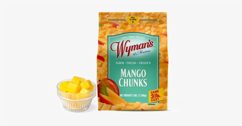 Sensational In Smoothies And Sorbets, Mangoes Are An - Wyman's Of Maine, transparent png #381108