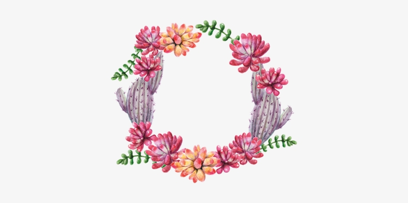 Circle Cactus Flower Wall Sticker Frida Kahlo Frases Em Português