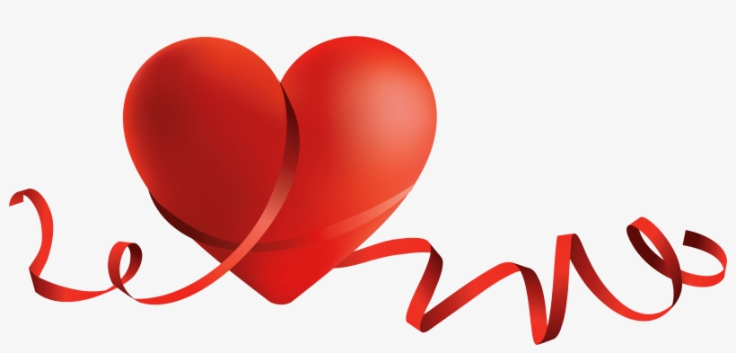 Transparent Red Heart With Bow Png Clipart - Croc Classic Black Titanium 1.5 Inch Flat Iron, transparent png #381609