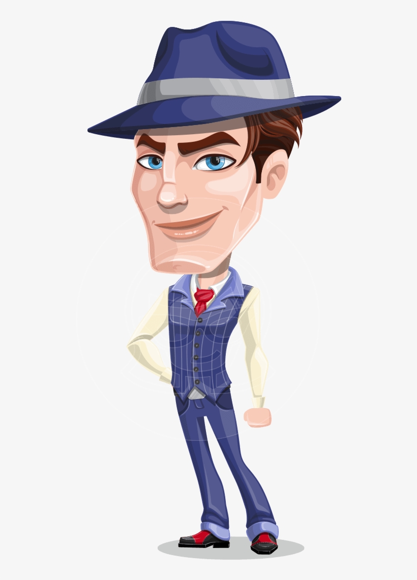 Luigi The Gangster Man - Gangster Girl Cartoon Transparent, transparent png #381775
