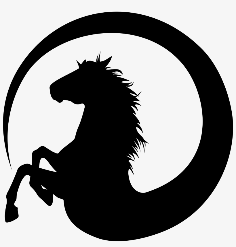 Horse Logo Design Png - Black Horse Car Logo, transparent png #381795