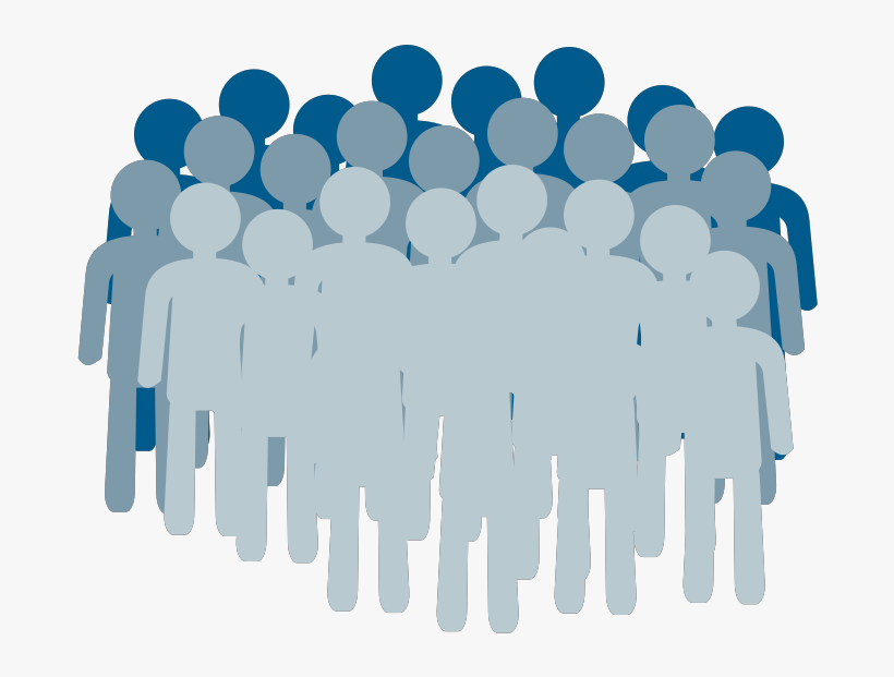 The Flock Are The General Populous Of Humans - Crowd Clipart, transparent png #381819