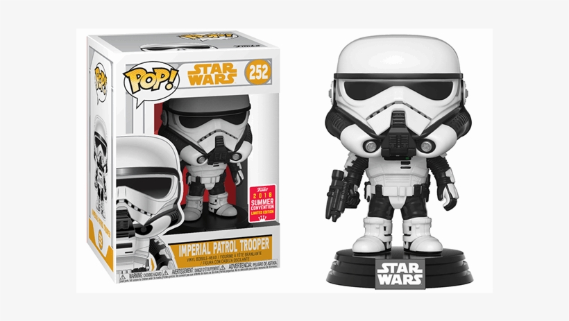 Imperial Patrol Stormtrooper Sdcc18 Pop Vinyl Figure - Imperial Patrol Trooper Funko, transparent png #381976