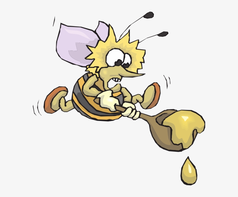 Carrying A Spoon Of Honey Clipart, transparent png #382310