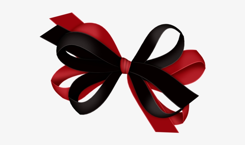 Red And Black Bow Clipart - Laço Gif, transparent png #382483