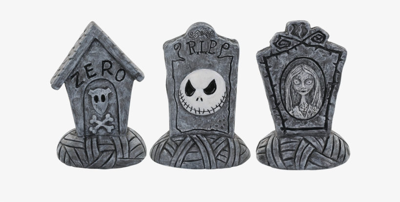 The Nightmare Before Christmas Mini Tombstones Set - Nightmare Before Christmas Tombstone, transparent png #382595