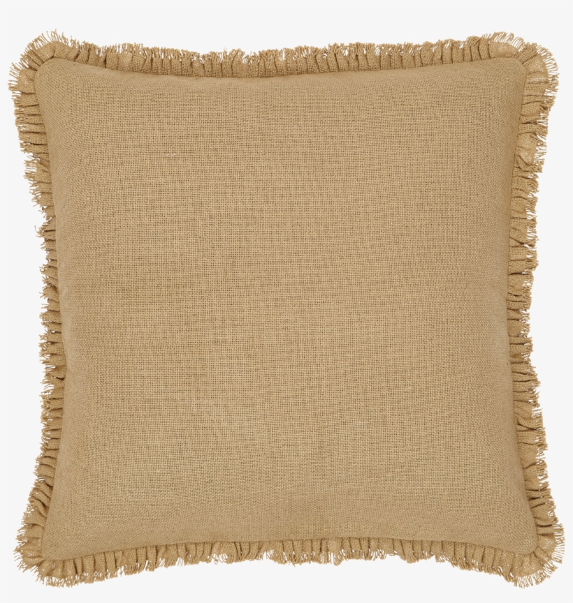 Vhc Brands Burlap Natural Fringed Filled Pillow Rustic - Vhc Brands Burlap 100% Cotton Euro Sham, transparent png #382719